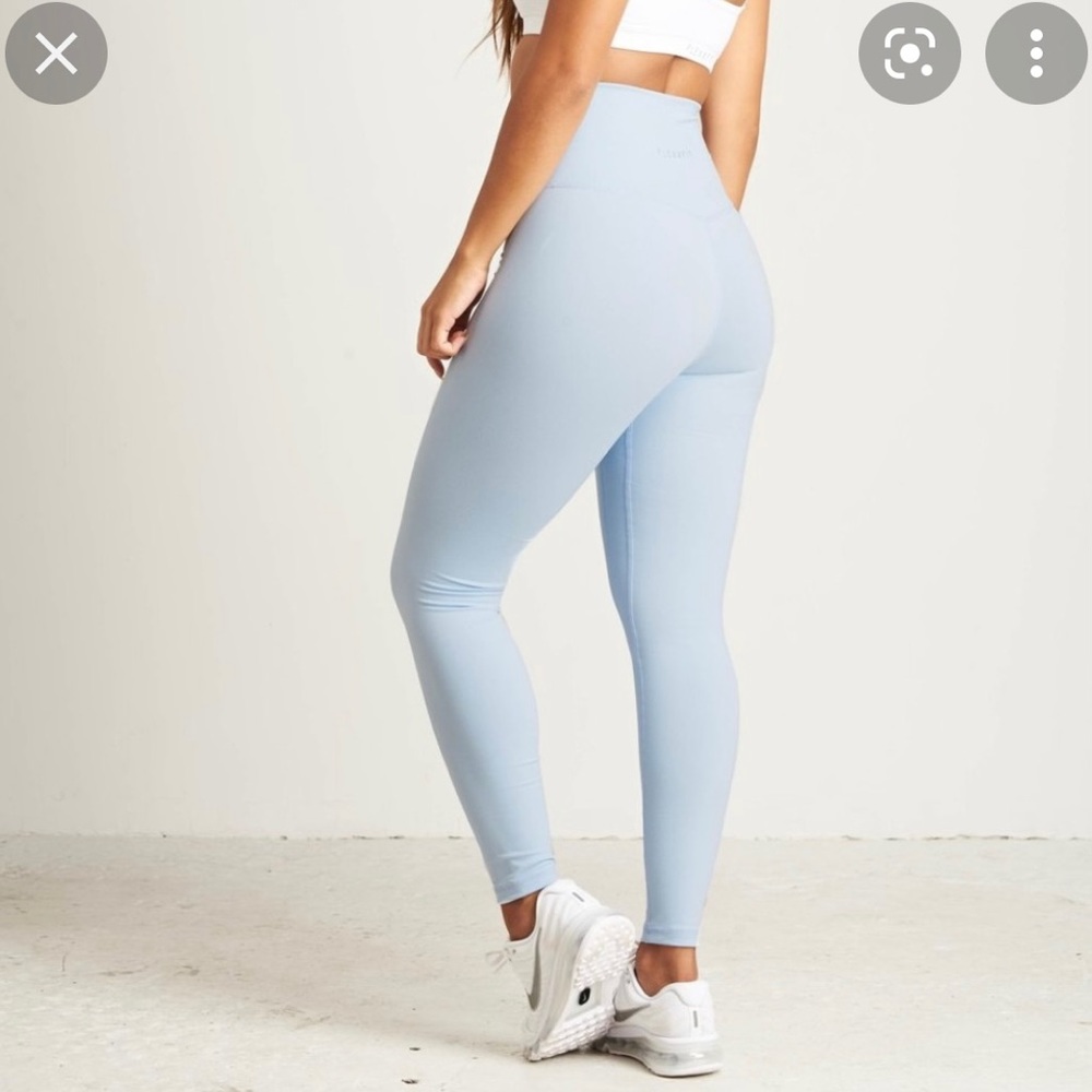 baby blue high waisted leggings